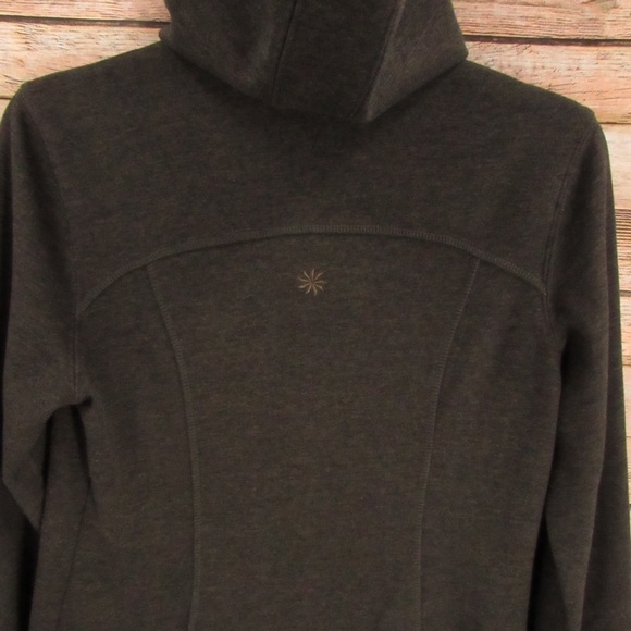 Athleta Brown/Black Front Zip Hoodie Jacket S - Picture 8 of 16
